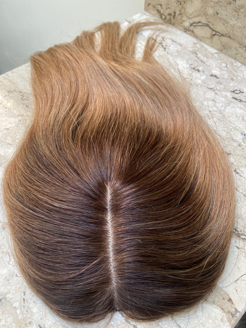 Mittellanges Echthaarteil – 12" (ohne Pony)