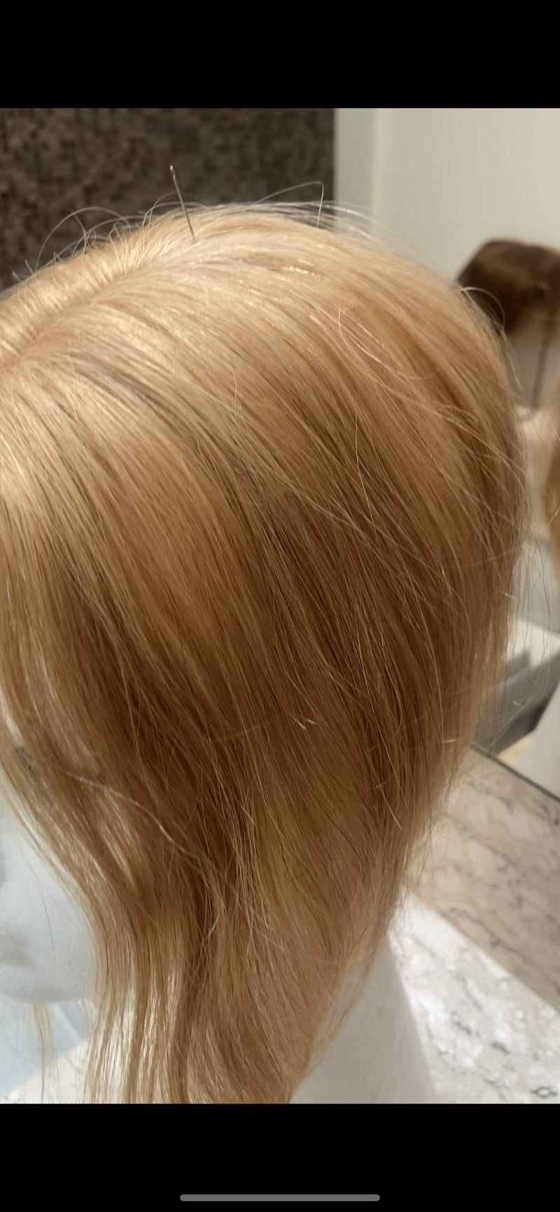Mittellanges Echthaarteil – 12" (ohne Pony)
